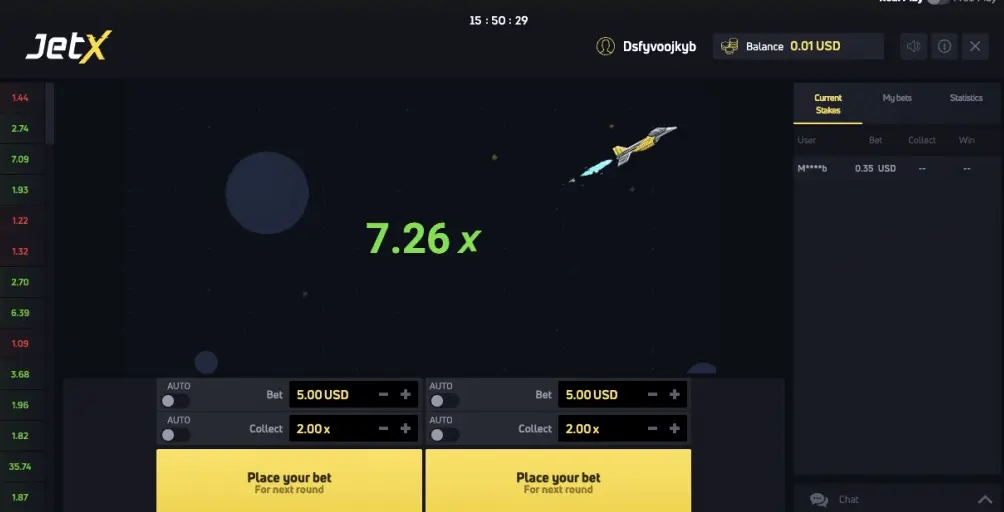 JetX crashgame van SmartSoft Gaming